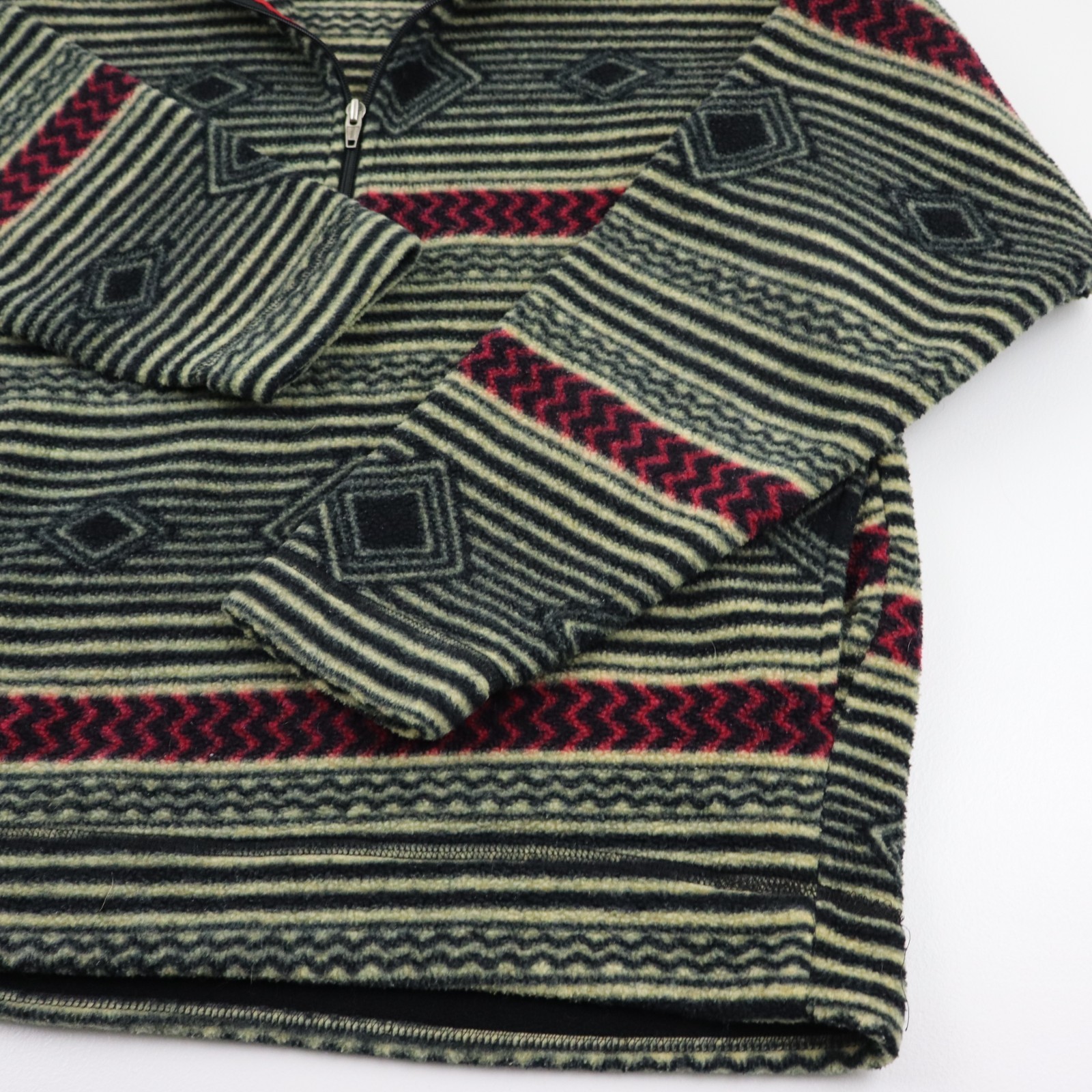 Vintage 90s Patagonia Bullseye Synchilla Fleece Pullover Mens Small Aztec Jacket image 7
