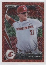 2021 Panini Prizm Draft Picks Red Velocity Prizm Zane Mills #PDP120 n1u