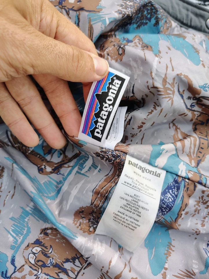 Patagonia Quilted Insulated Shacket Work Coat Jacket Boys XL 14 Youth Forge Gray - Image 2 of 4