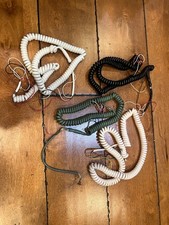 Vintage Western Electric Telephone Spring Cords Hardwired LOT OF 4 3 Feet Long