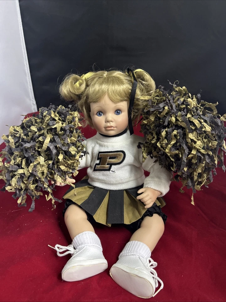 Vintage Purdue Cheerleader Doll Danbury Mint Molly The Littlest Boilermaker - Image 3 of 4