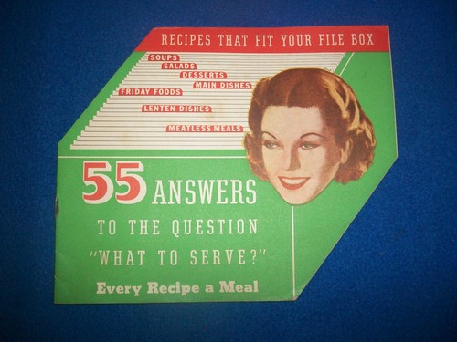 Borden Dairy Products file card recipe booklet Elsie Oklahoma City Vintage