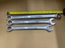 3 Usa Craftsman Combination Wrenches --large Sizes 1516  1 Plus Box