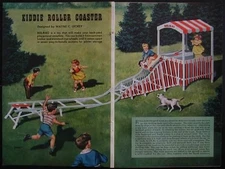 Backyard ROLLER COASTER vintage 1950 How-To build PLANS