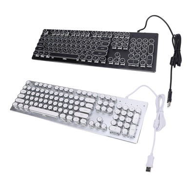Gaming Keyboard With Blue Switch 104 Keys RGB Backlit USB Wired Mechanical K Fit