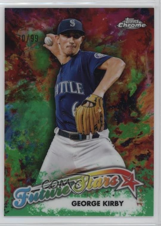 2023 Topps Chrome Future Stars Green Refractor 70/99 George Kirby #FS-5 0j4i