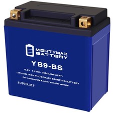 Mighty Max YB9-BS Lithium Replacement Battery for Piaggio PX150E All Years