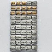 50 Pieces ITALIAN CHARMS 9 MM lot 479 Wholesale New Old Stock NOS Link Pieces