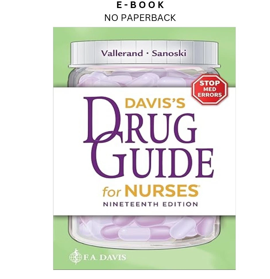 Davis's Drug Guide for Nurses ebook | LD Global Digital Ebook Store Buy Davis's Drug Guide for Nurses ebook, instant digital download PDF from LD Global