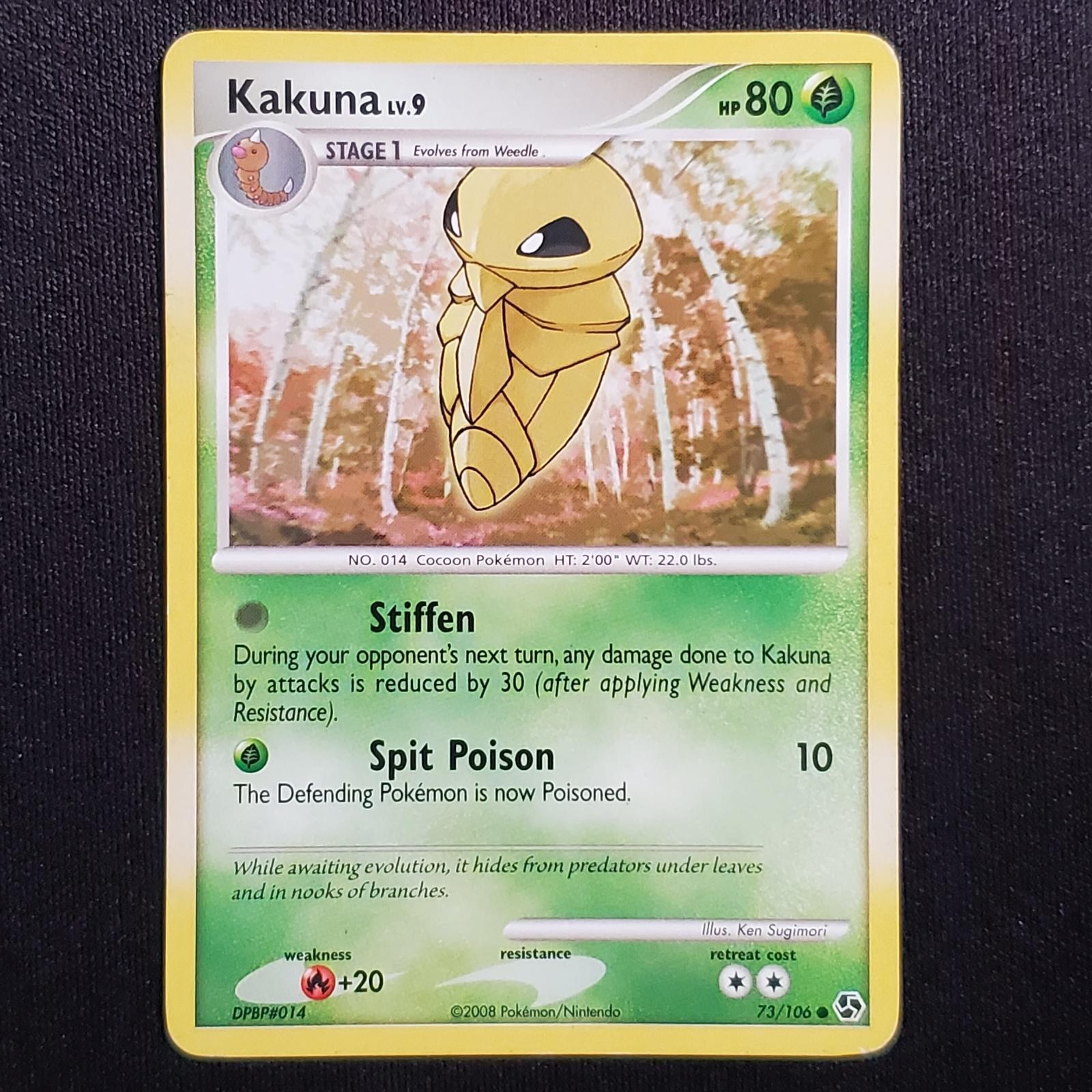 Kakuna 73/106 Common Great Encounters Pokemon Heavily Played