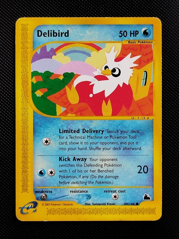 (GD/LP) Delibird 49/144 2003 Skyridge Regular Pokemon Card