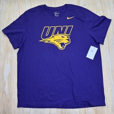 NEW Northern Iowa Panthers Nike Mens Big Logo Cotton Short Sleeve Shirt 2XL