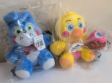 FNAF Five Nights at Freddy's Jazwares Bonnie Chica 8" Plush Wave 2 Set of 2 NEW