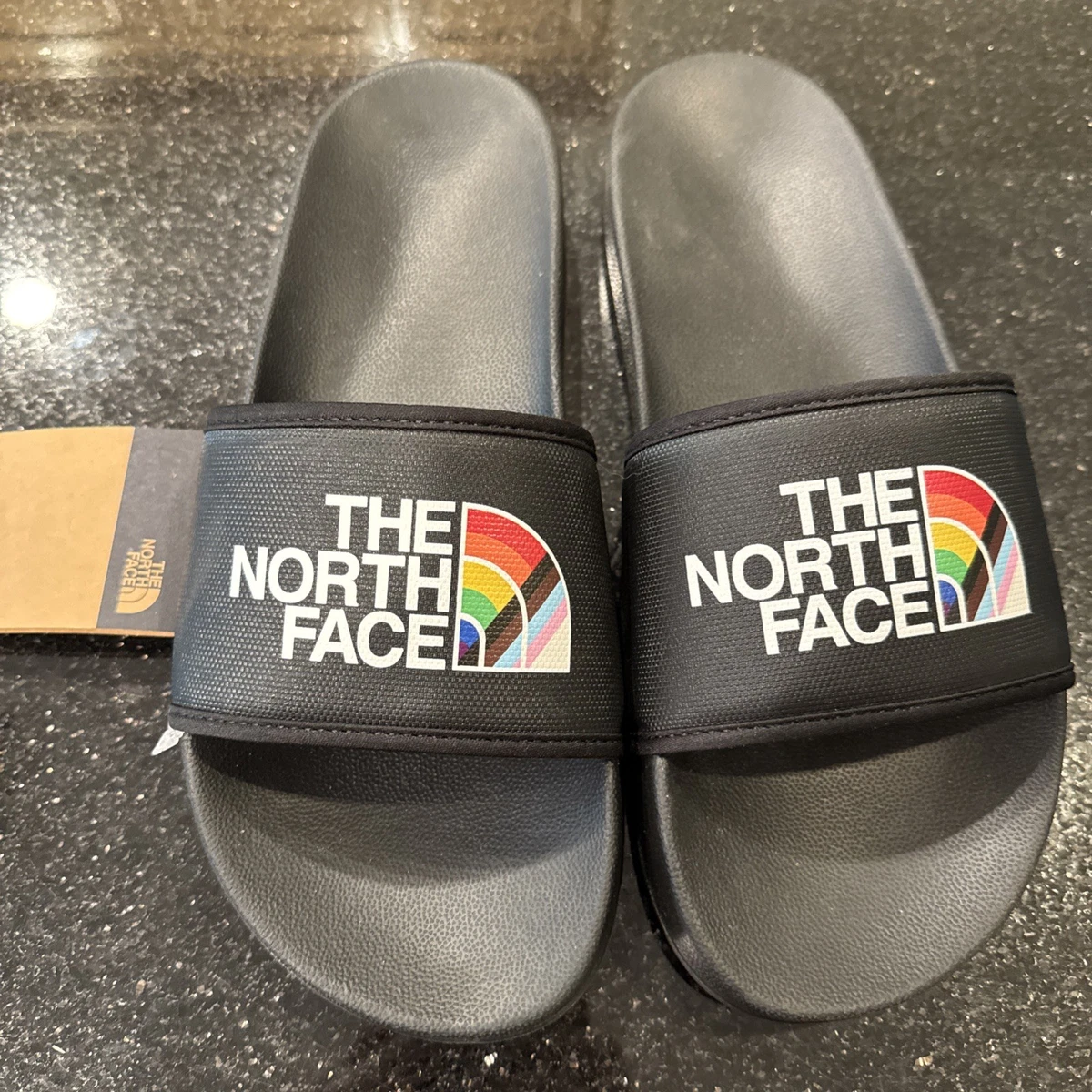 The North Face Pride Base Camp Slide III Rainbow Multi Color Sandals Men Size 9 Amazon.com | The North Face Teen Base Camp Slide III Sandal  main image 3