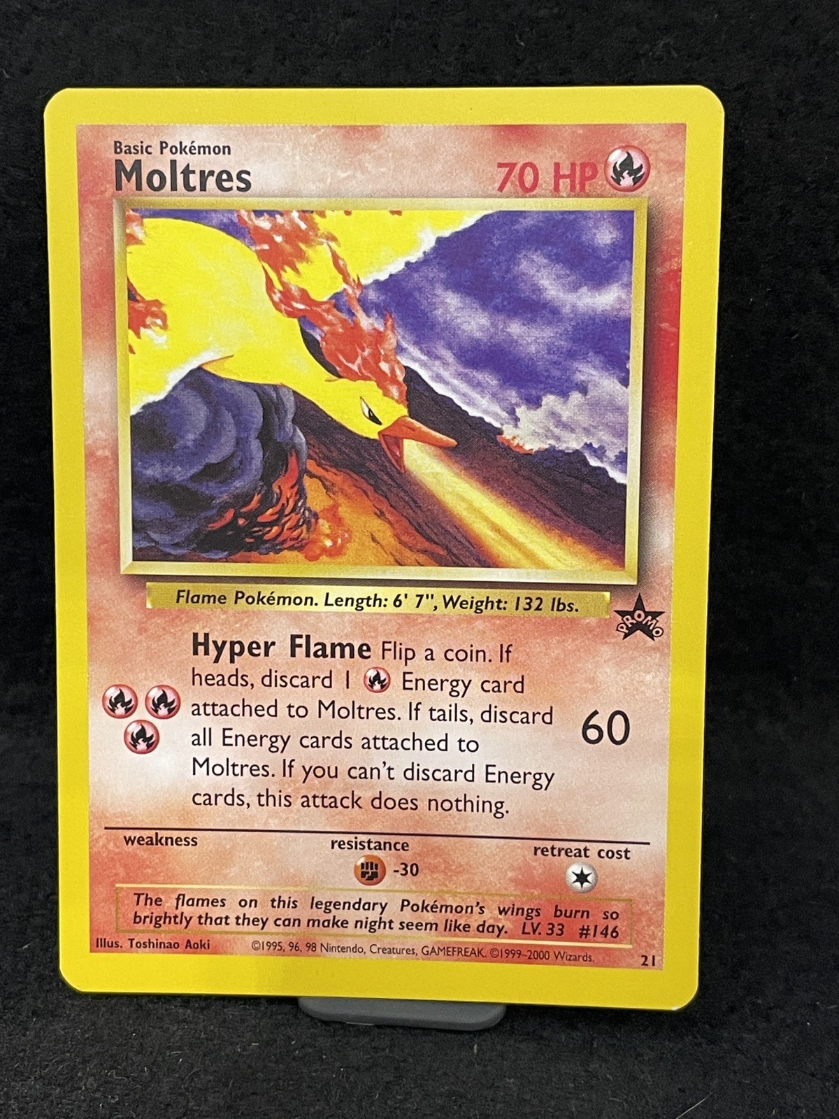 MOLTRES 21 WIZARDS BLACK STAR PROMOS Promo Pokemon MP see pic DMG, Aoki Error