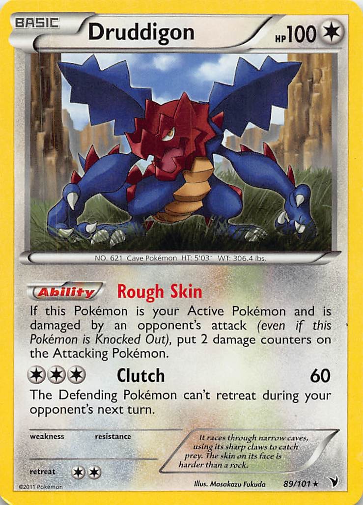 DRUDDIGON 89/101 R NOBLE VICTORIES POKEMON HP