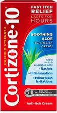 Cortizone-10 Maximum Strength Soothing Aloe Itch Relief Cream, 1% Hydrocortisone