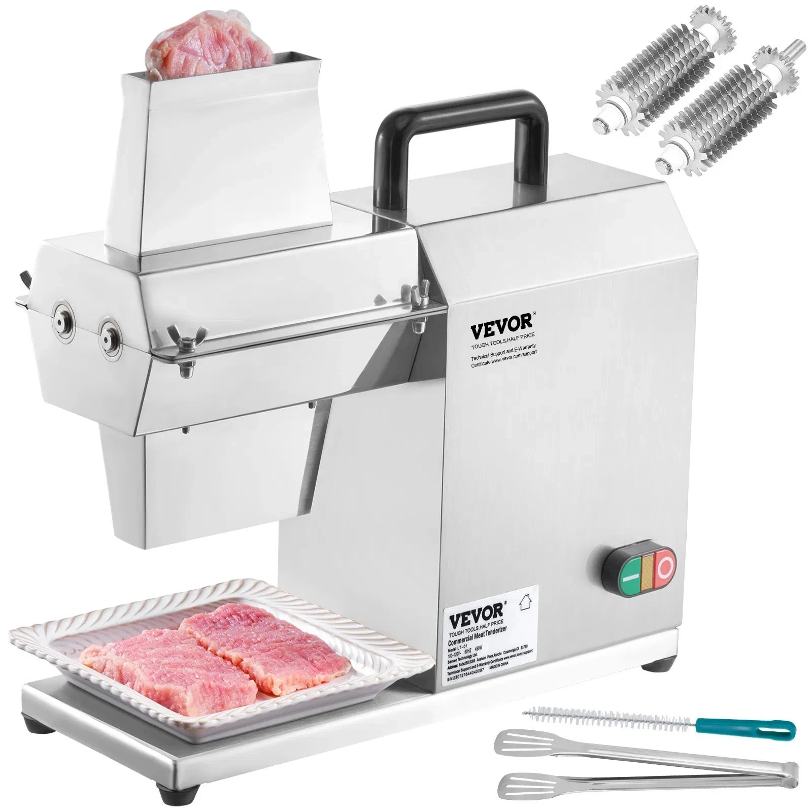 Commercial Meat Tenderizer, Heavy Duty Stainless Steel Kitchen Tool with Handle,
Opens in a new wind