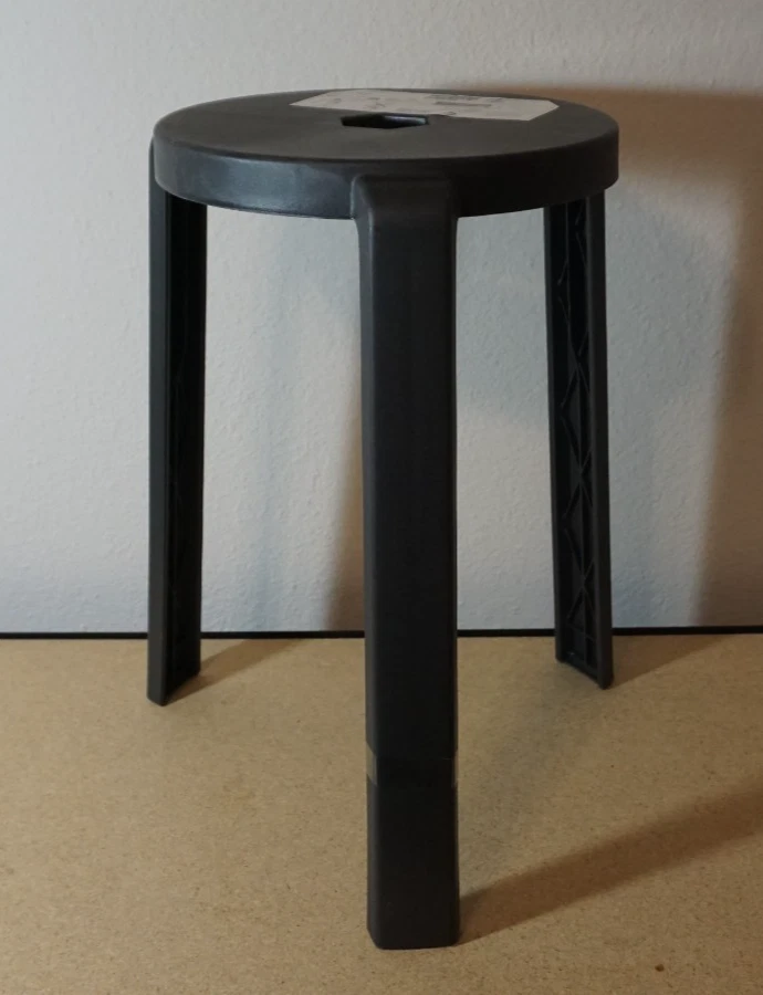 4x Ikea IBBARBO Stool - Dark Gray 18" - 405.715.35 - Image 4 of 4