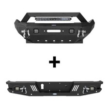 Hooke Road Steel Front Rear Bumper Bars Combo For Jeep Gladiator Jt 2020-2025