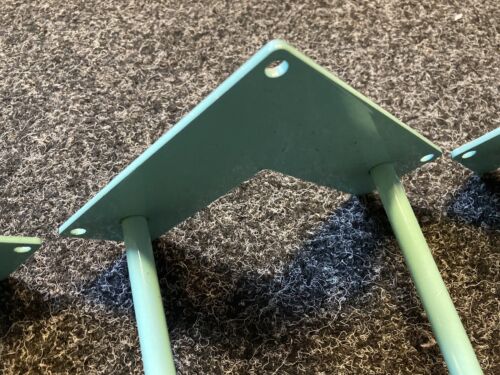 4 x forcine premium gambe tavolo mobili 28" gambe metà secolo 2 poli LEGGI INFO - Foto 2 di 4