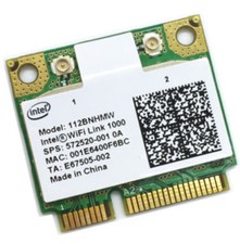 Intel Centrino Wireless-N 1000 b/g/n 112BNHMW 300Mbps Half Wireless Mini Card