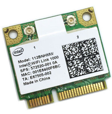 Intel Centrino Wireless N 1000 B G N 112bnhmw 300mbps Half Wireless Mini Card Ebay