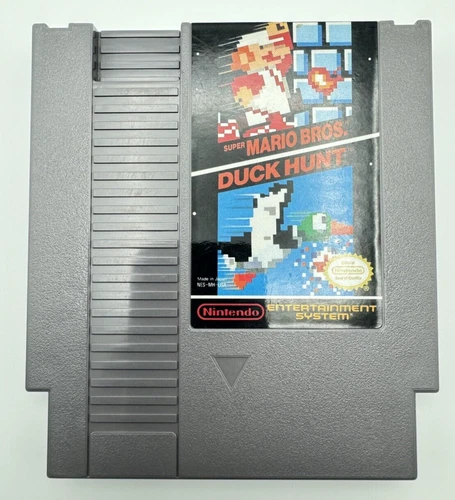 Original Nintendo Super Mario Bros Duck Hunt NES Cartridge 1985 Tested & Works