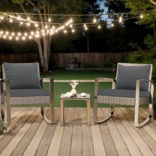 indoor Outdoor Patio Deep Seating Cushion Set with Ties Sofa Seat/Back Cushion - Picture 3 of 50