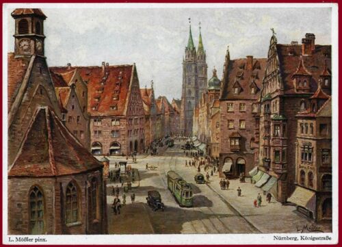 German WW 2 Third Reich postcard  Nürnberg City of the party rallies 1942