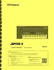 Roland Jupiter-X Version 3.0 and later OWNERS...