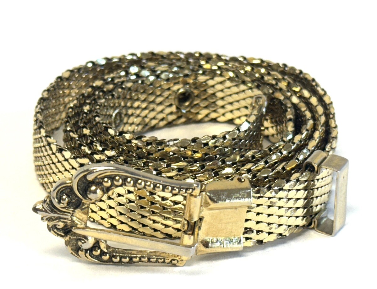 80s 90s vintage mesh stainless belt USA製 Vintage Metal Mesh
