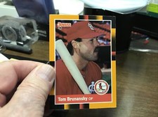 1988 Donruss Baseball's Best # 19 TOM BRUNANSKY CARDINALS