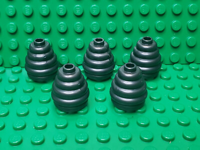 ** 5 CT LOT**  Lego NEW pearl dark gray 2 x 2 x 1 2/3 ringed cone ''beehive''
