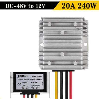 Power Converter DC 48V to DC 12V 20A 240W Step Down Reducer Voltage Regulator 