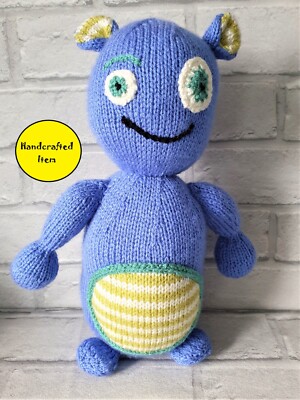 Friendly Monster Strickspielzeug, UKCA getestet Spielzeug, neu, handgefertigtes Stofftier
