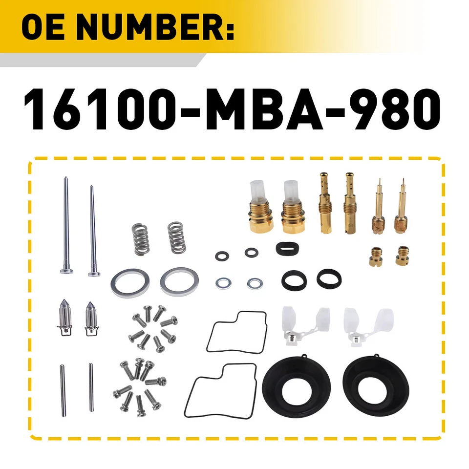 Kit de carburador de reconstrucción flotador para Honda Shadow ACE 750 VT750CD Deluxe 98-03 Foto 3 de 4