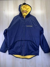 Vintage Nike University of Michigan Wolverines Nylon Rain/Wind Coat Jacket Large