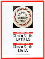 Citroen Xantia LX 1.8i & 1.9TD Car Of The Year 1994 UK Market Foldout Brochure 