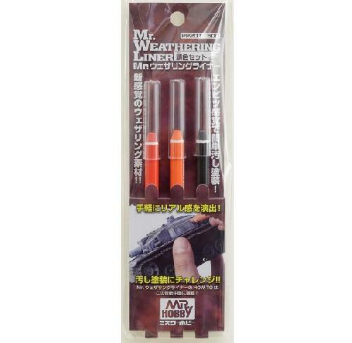 Mr. Hobby Weathering Liner Rust Colour Set