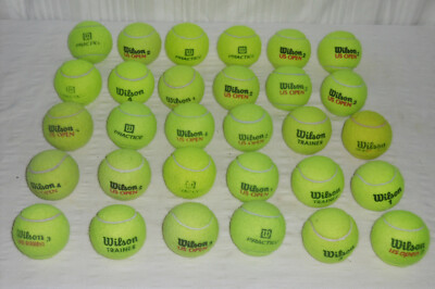 30 GEBRAUCHTE TENNISBÄLLE VON DER FIRMA WILSON