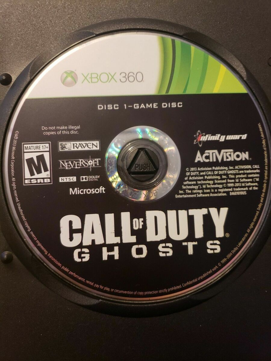 XBOX 360 Call Of Duty Ghosts DVD Install & Game Discs