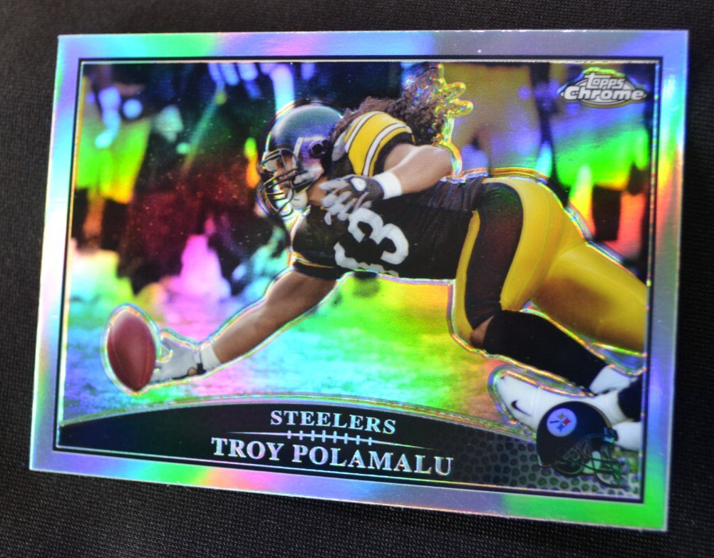 2009 Topps Chrome Troy Polamalu Refractor #TC44 Steelers