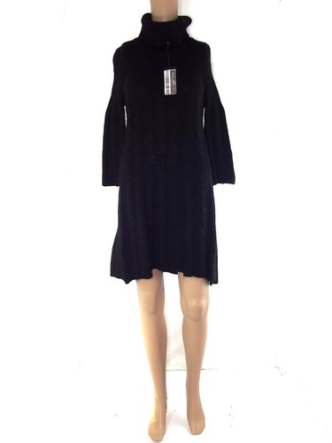 maglione lungo donna nero lana mohair made italy taglia s / m small medium  | eBay