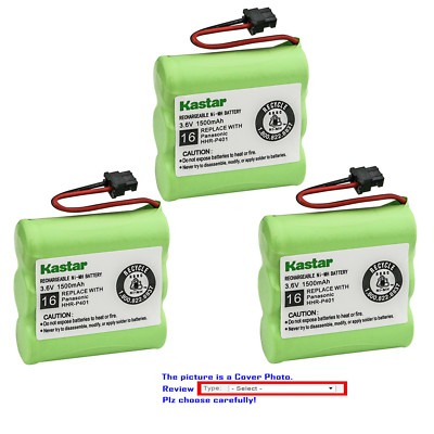 Kastar Battery Compatible with MEMOREX YBT3N600MAH MURAPHONE HHRP401 Cordless
