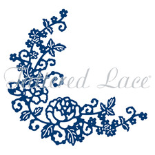 Tattered Lace Dies Delicate Rose Corner, 3.19x3.11 TTLD1333 Retired