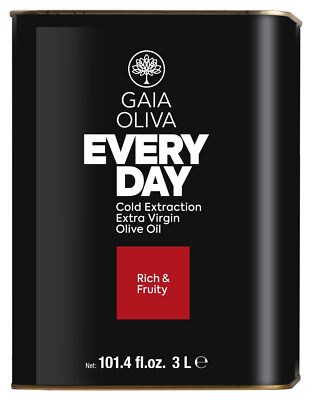 Gaia Oliva Everyday Extra Virgin Olive Oil Cold Pressed Single Origin Kosher ...