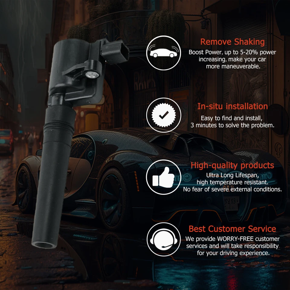 8PCS UF191 Ignition Coil Set For Lincoln Navigator Aviator Ford Mustang Mercury Foto 2 de 4