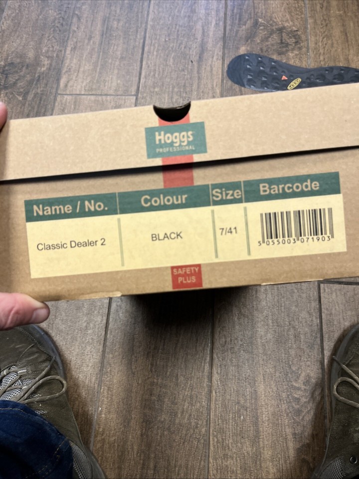 Mens Hoggs Of Fife Classic Dealer Safety Steel Toe/Midsole Boots Size 7