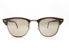 BAUSCH  LOMB B L RAY-BAN BROWLINE HORN RIM EYEGLASSES FRAMES USA 50-145 116254